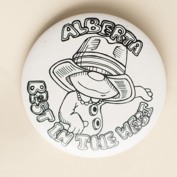 2/$20- VINTAGE Alberta western button - Picture 1 of 2